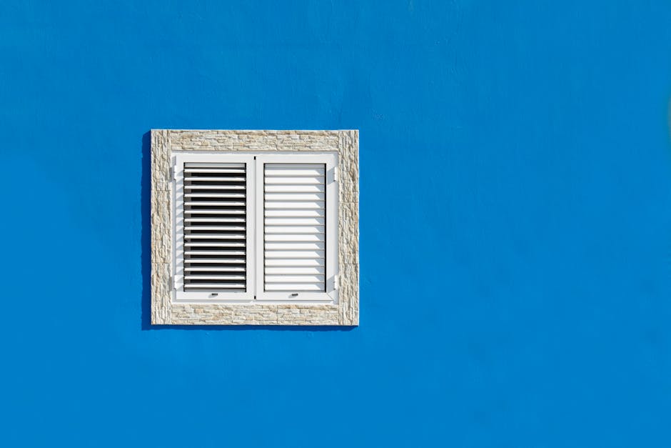 Close up of a durable white vinyl window frame